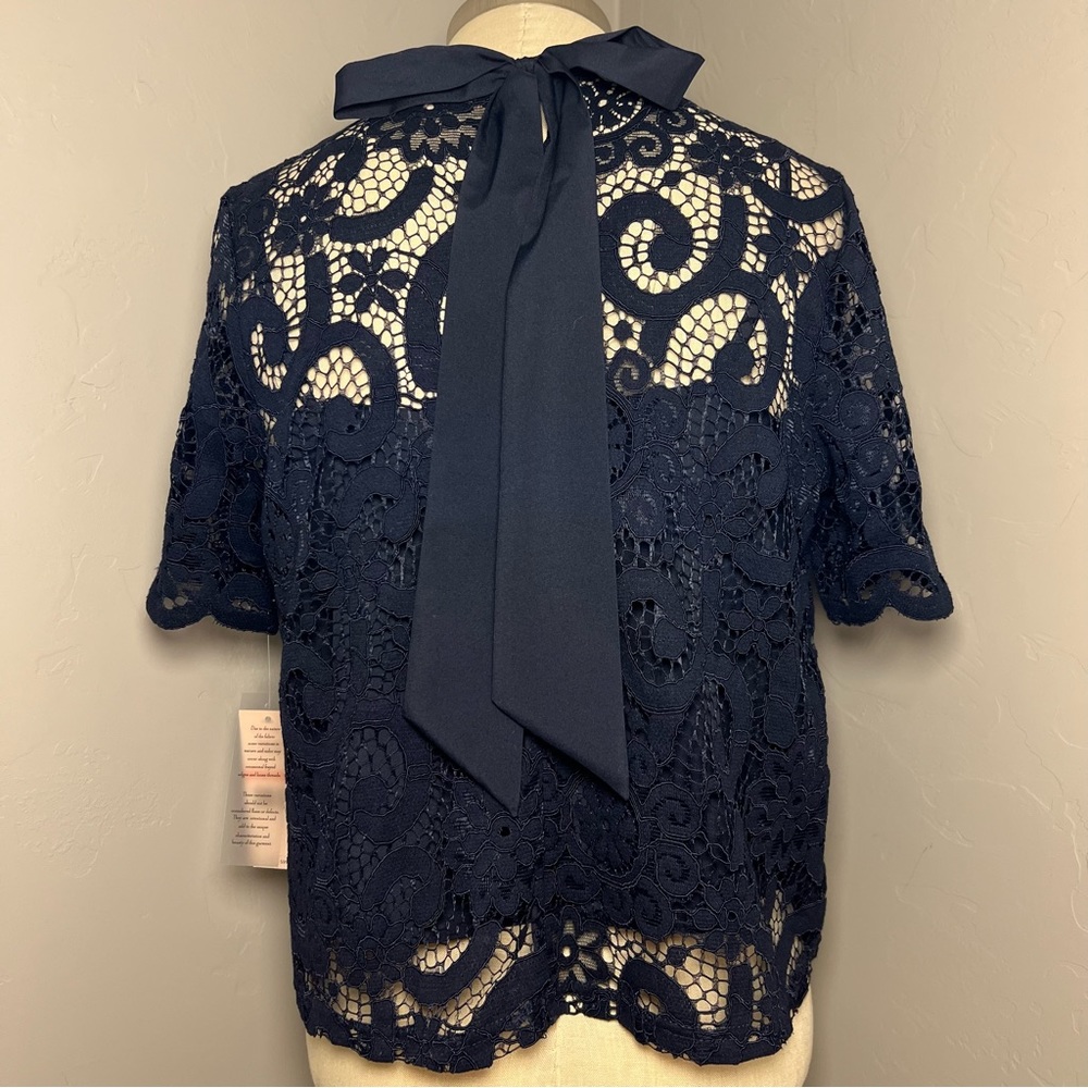NWT Pretty Nanette Laporte layered lace top Sz S - Picture 4 of 10
